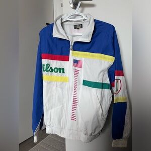Wilson Retro Windbreaker Jacket - Size L